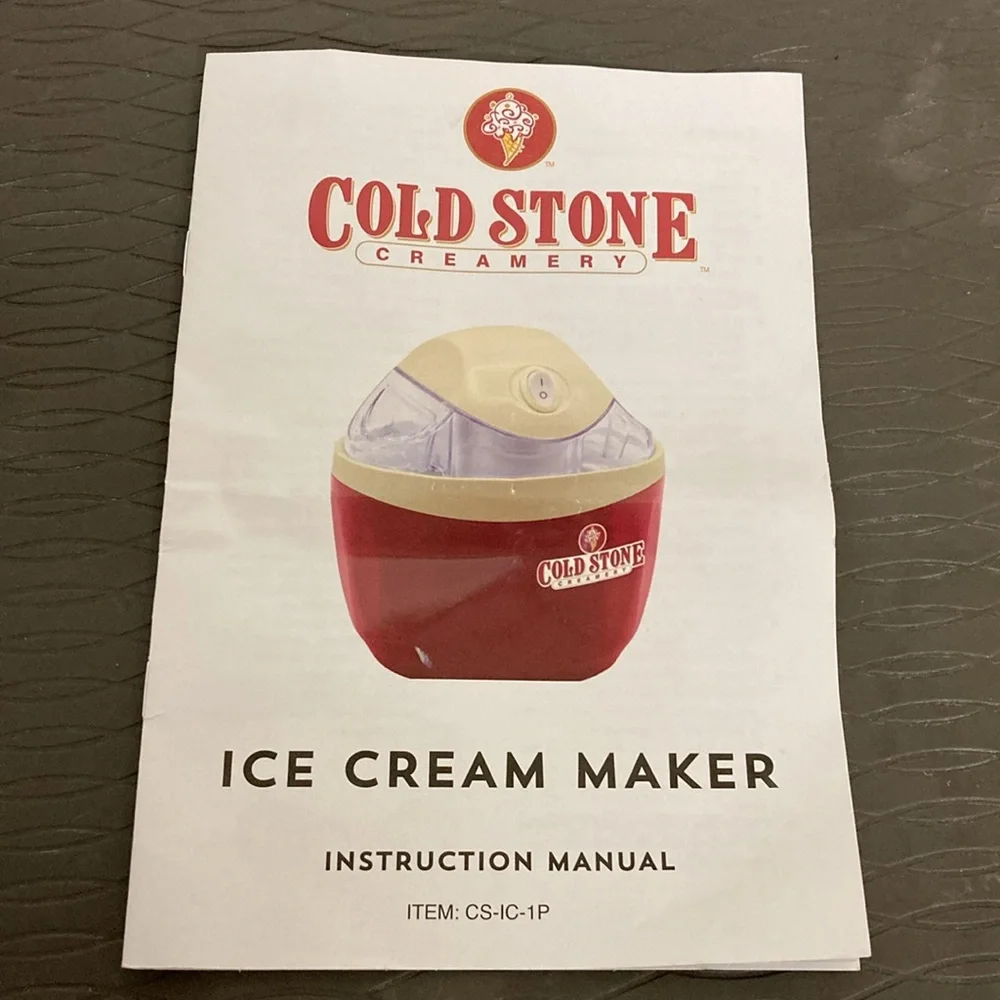 Cold Stone Creamery Ice Cream Maker Automatic 1 Pint Makes in 15 Minutes New
